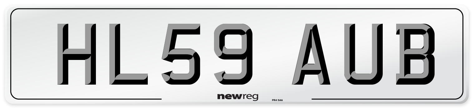 HL59 AUB Number Plate from New Reg
